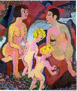 Ernst Ludwig Kirchner, Bathing women and children